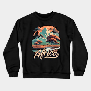 Beautiful African Landscape Crewneck Sweatshirt